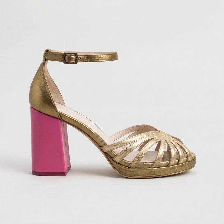Noelyrah | Gold Block Heel