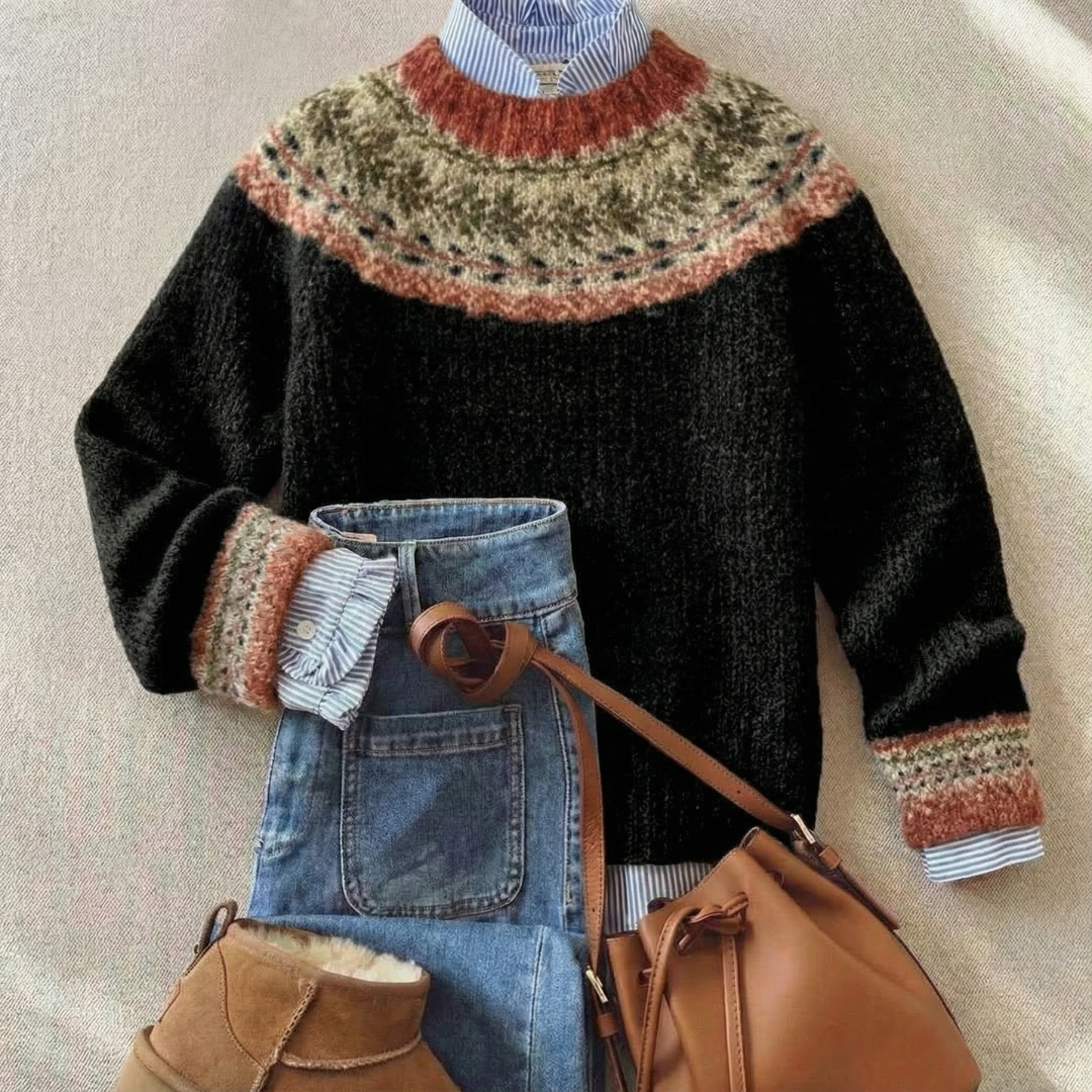 Everly | Heritage Nordic Knit Sweater