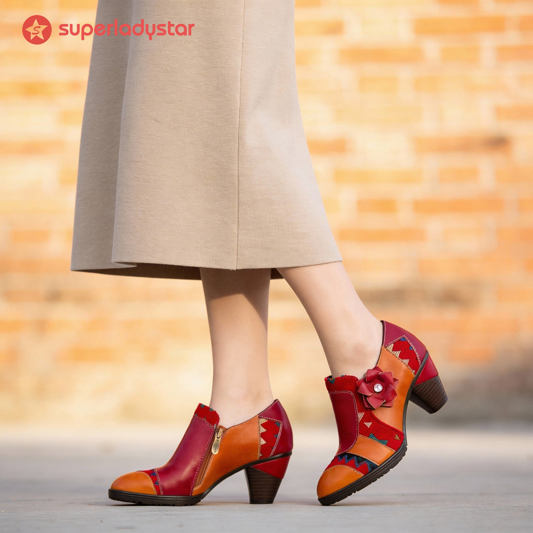 Boho Bloom Patchwork Pump