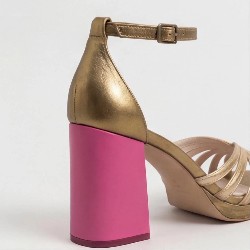 Noelyrah | Gold Block Heel