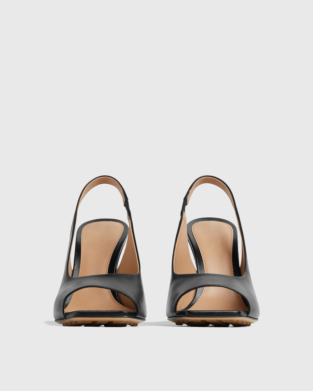 Fiamma | Women's Leather Metal Knot Heeled Sandals in Black