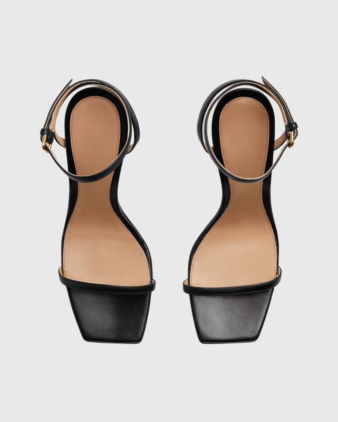 Fiamma | Women's Metal Knot Heeled Sandals in Black