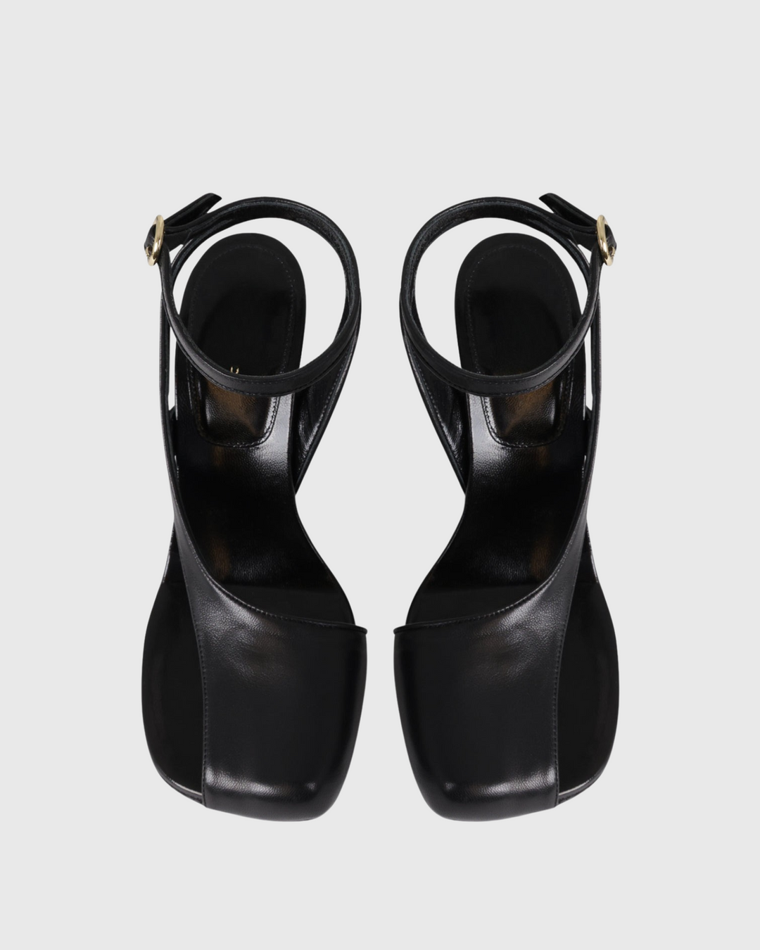 Fina | Women's Split Toe Sculptural Heel Sandals in Black
