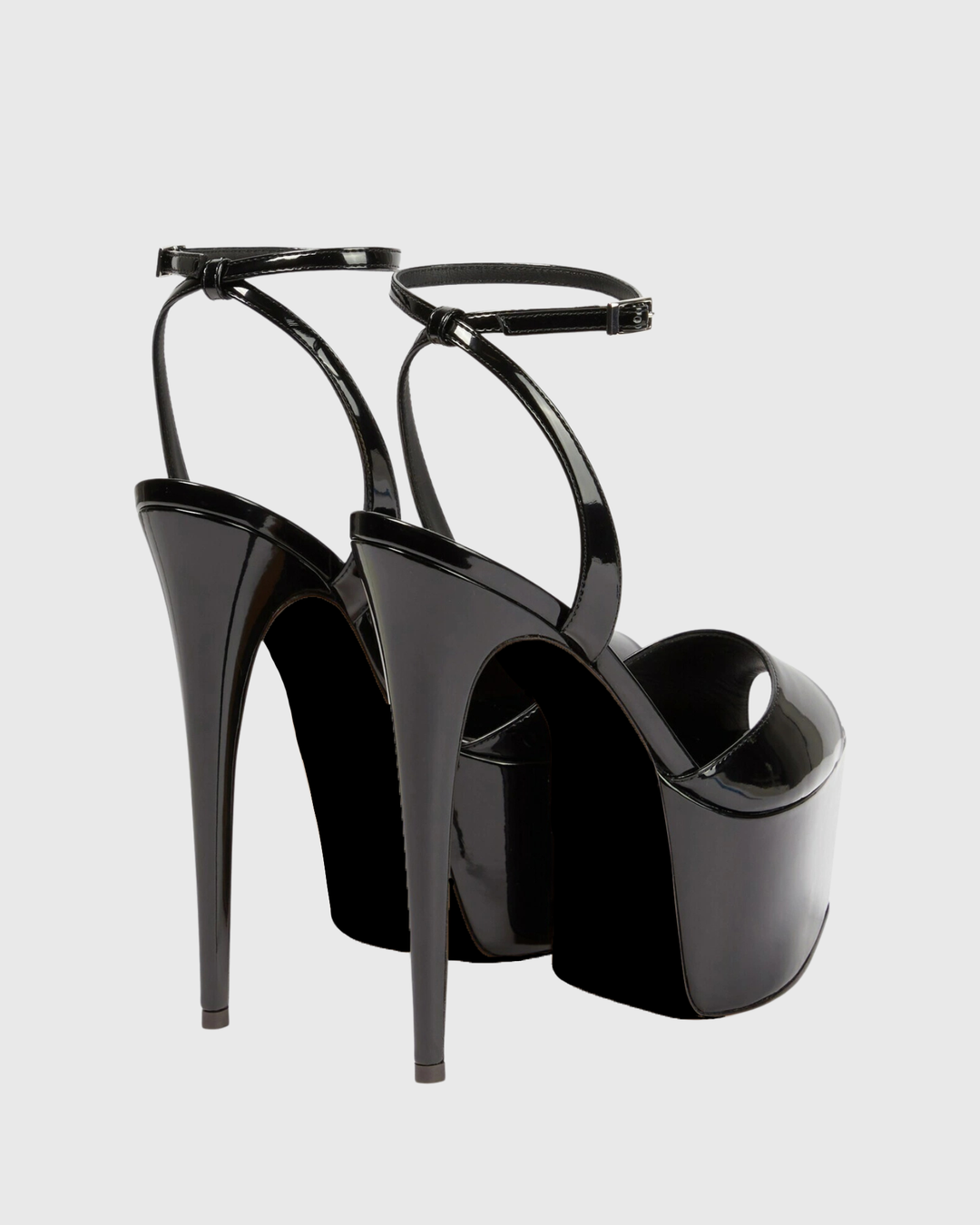 Freya | Women's Peep Toe Platform Sandals in Black