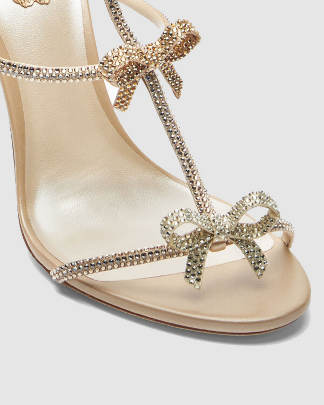 Ilaria | Women's Rhinestone Bow Strap Heeled Sandals