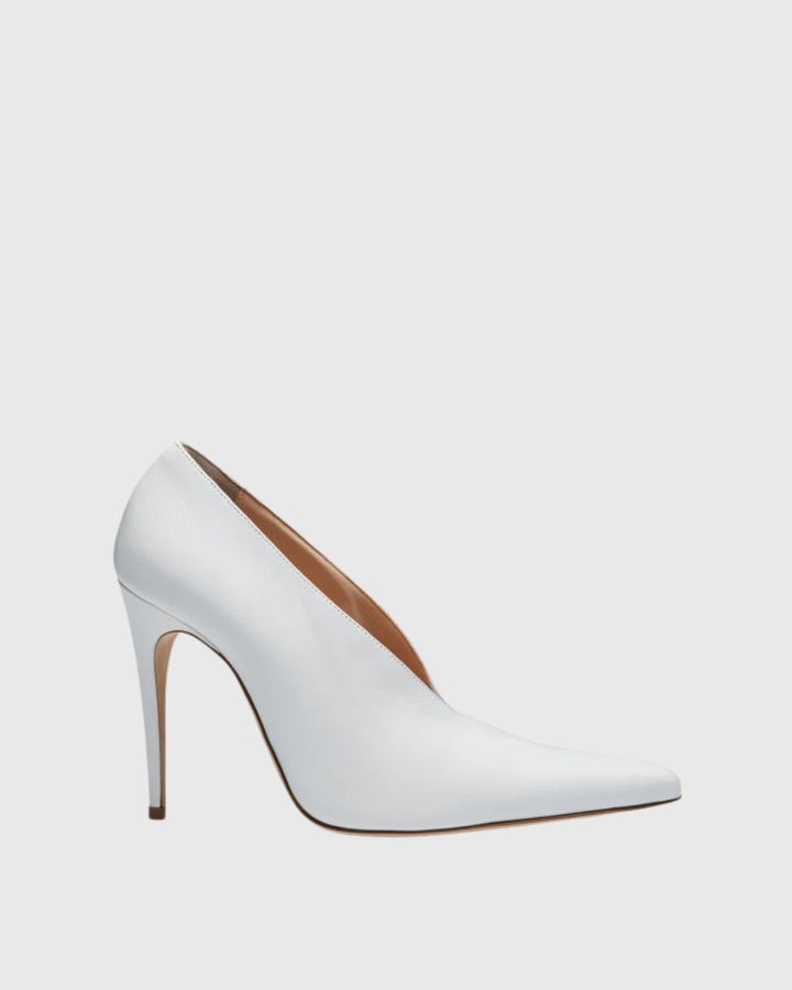 Isotta | Women's Faux Leather Pumps in White