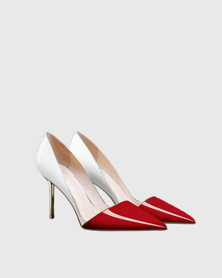 Itala | Women's Splicing Leather Pumps