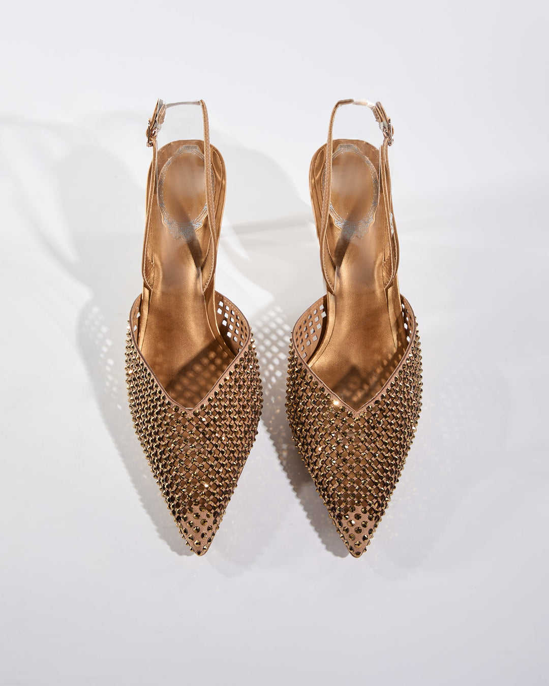 Karla Rhinestone Cutout Pumps