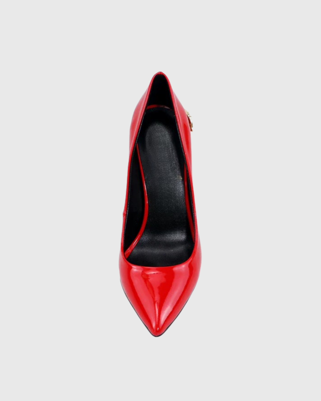 Eadgar Rhinestone Snake Pumps In Red