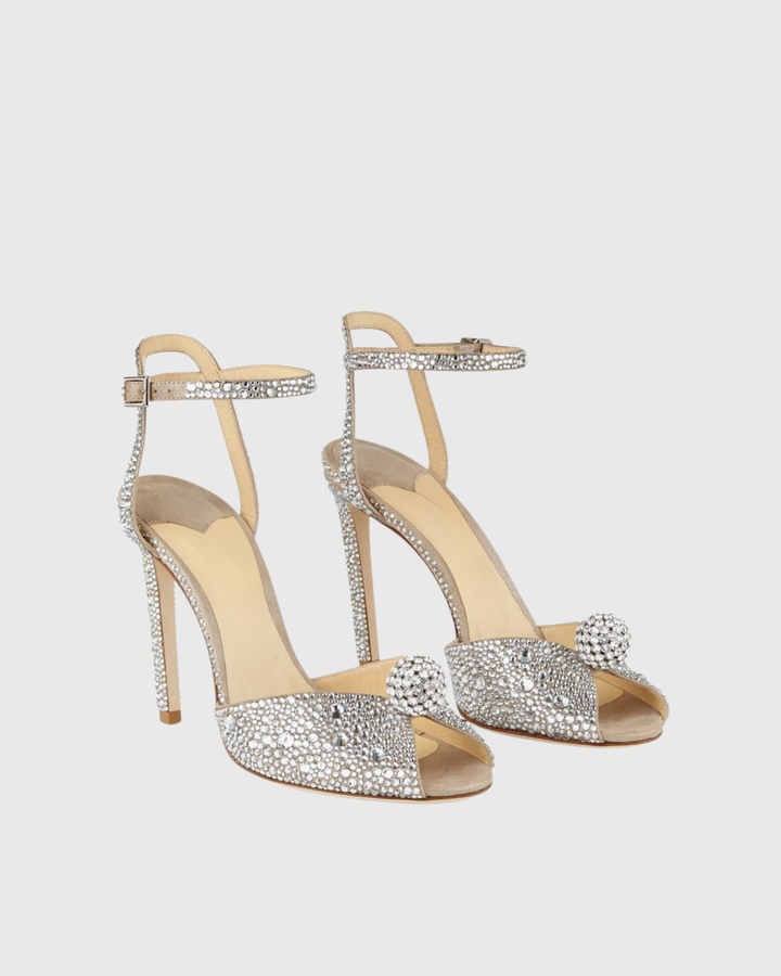 Liviana | Women's Rhinestone Strap Heeled Sandals