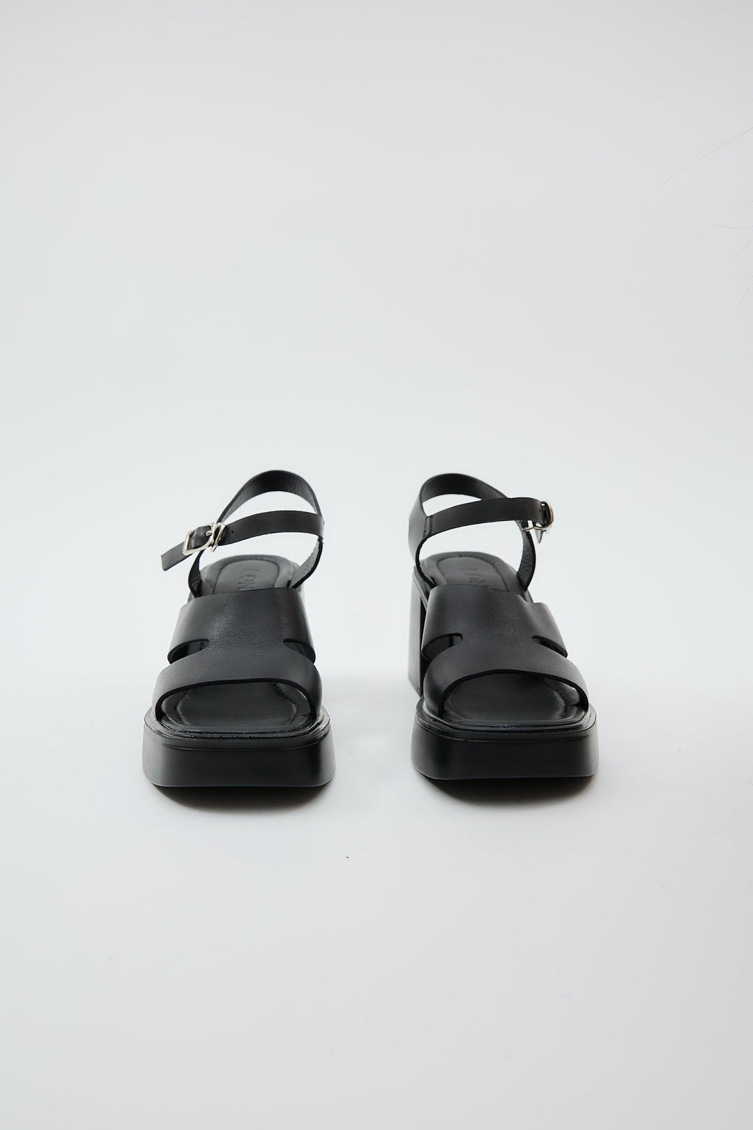 Giri | Women's Square Toe Slip-On Mules in Black