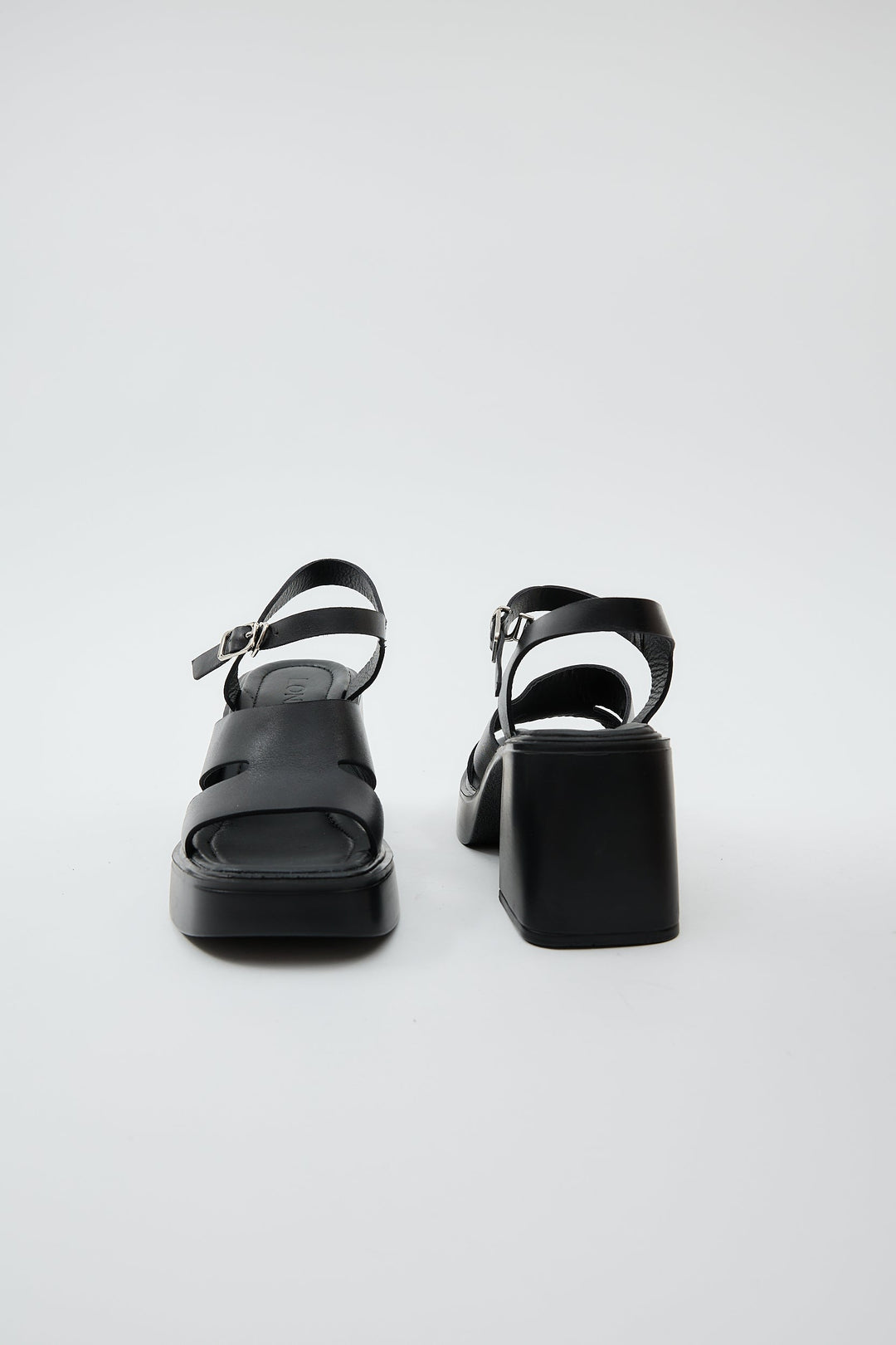 Giri | Women's Square Toe Slip-On Mules in Black