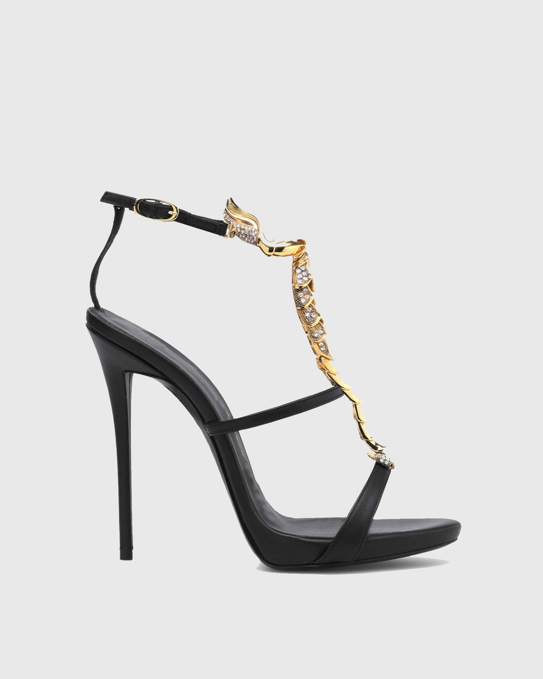 Pia | Women's Rhinestone Scorpion Strap Heeled Sandals