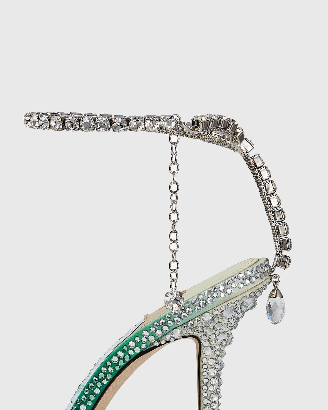 Silva | Women's Rhinestone Pumps in Dark Green