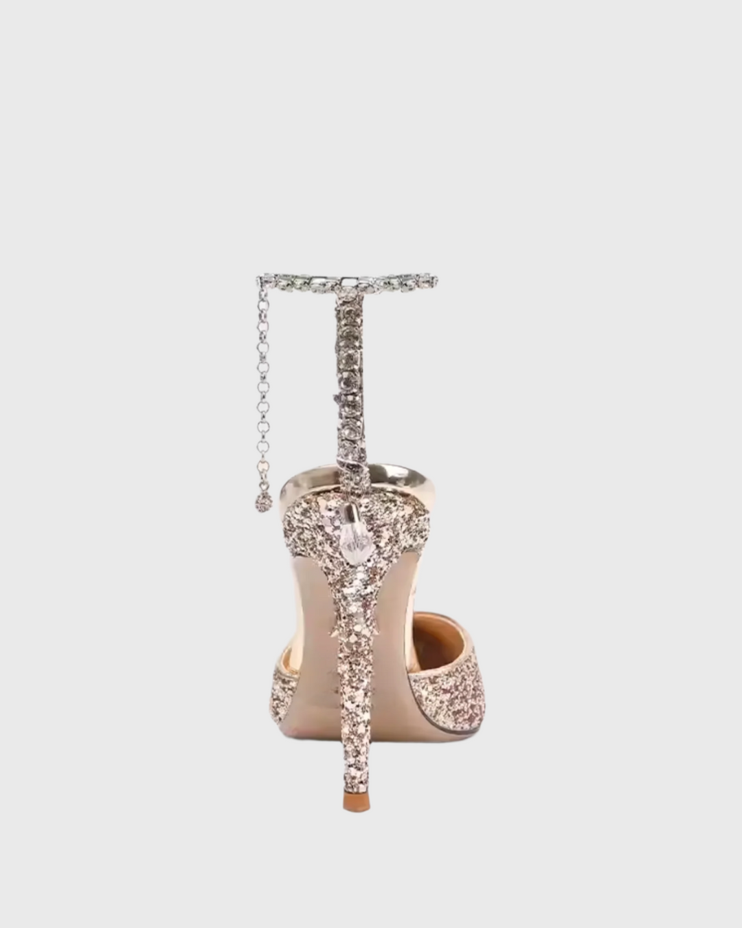 Silva | Women's Rhinestone Sequin Pumps in Gold