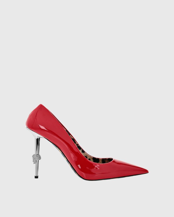 Taylor Leopard Print Pumps In Red