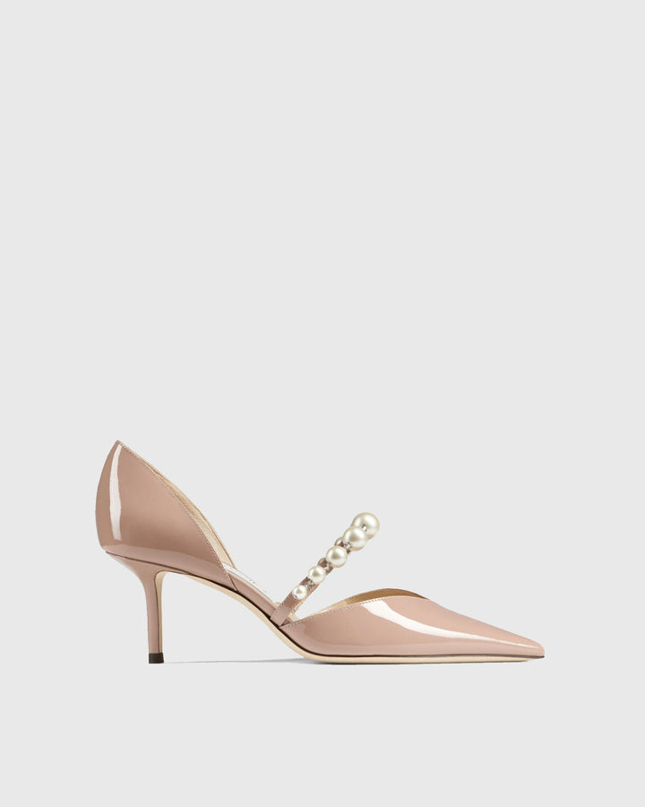 Yelena | Women's Pearl Strap Pumps in Pink