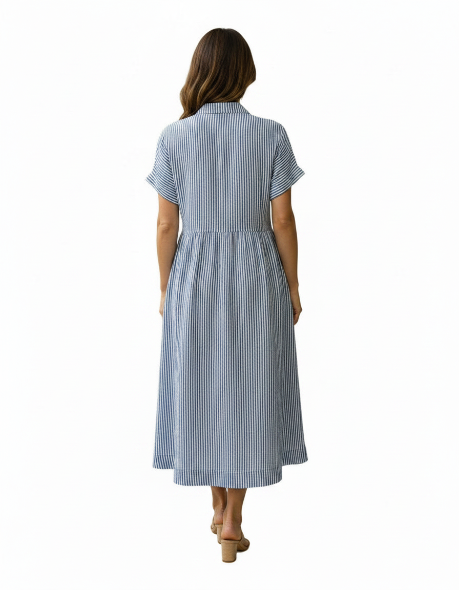 Amara | Women's Striped Flowy Maxi Dress