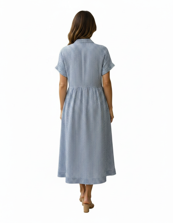 Amara | Women's Striped Flowy Maxi Dress