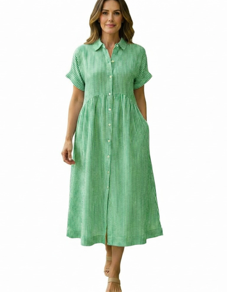 Amara | Women's Striped Flowy Maxi Dress