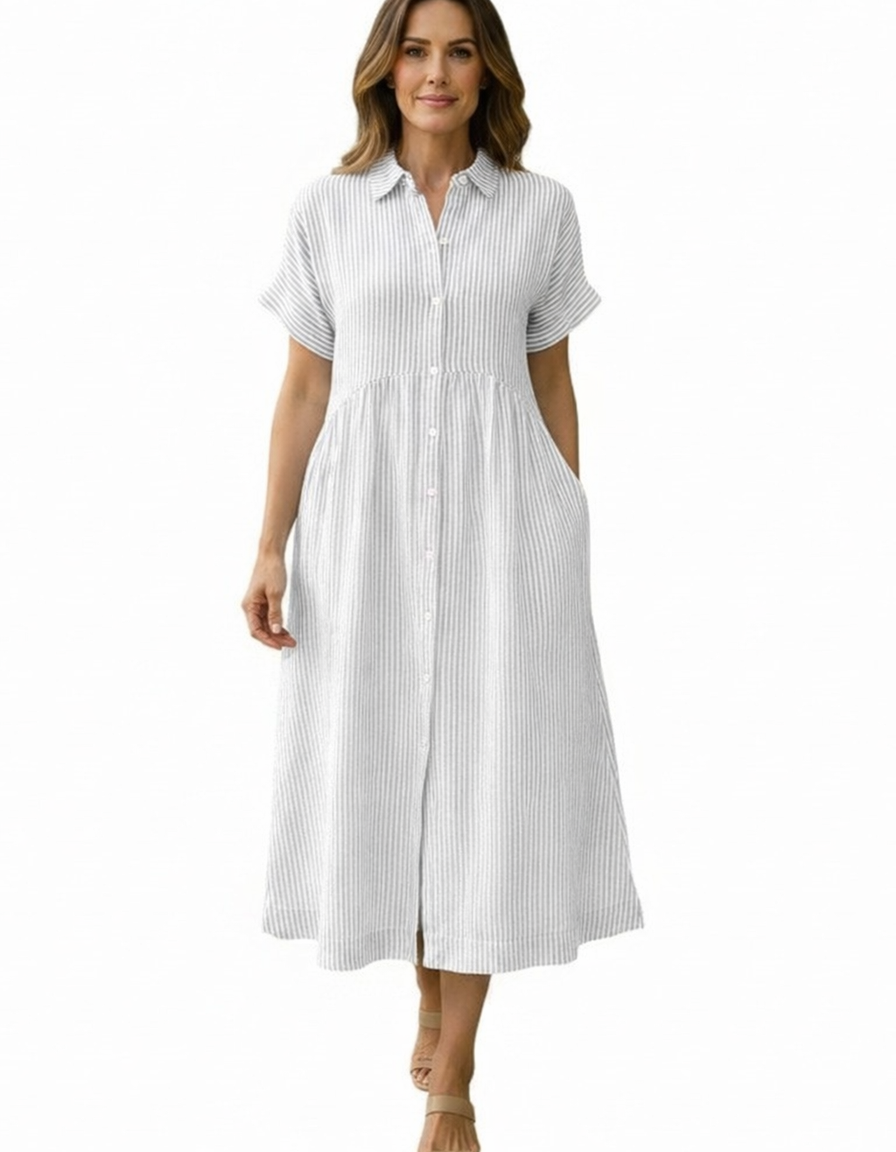 Amara | Women's Striped Flowy Maxi Dress