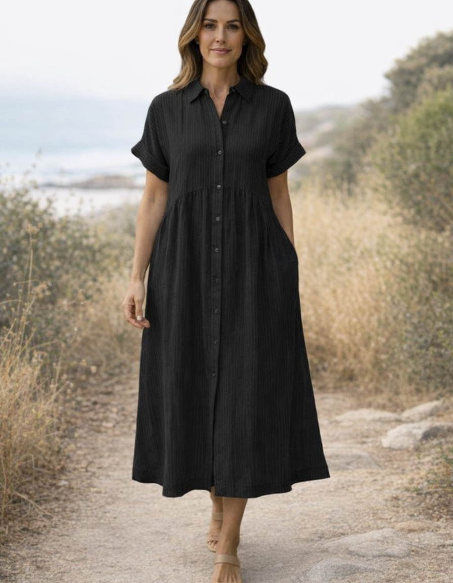 Amara | Women's Striped Flowy Maxi Dress