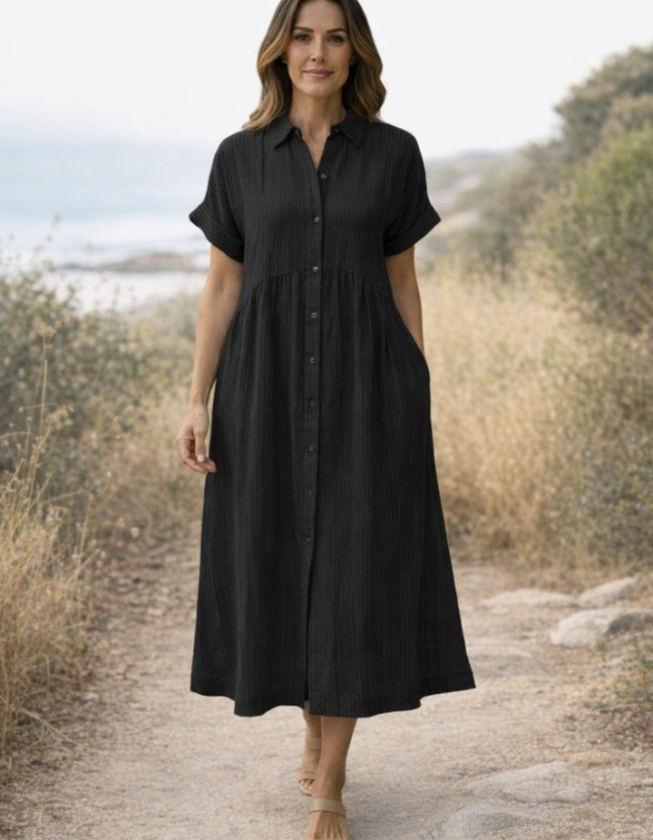 Amara | Women's Striped Flowy Maxi Dress
