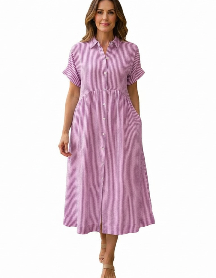 Amara | Women's Striped Flowy Maxi Dress