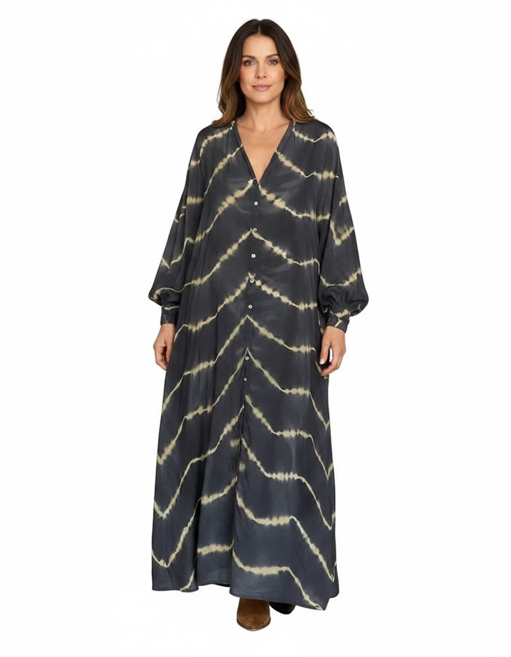 Amelie | Women's Boho Striped Maxi Dress