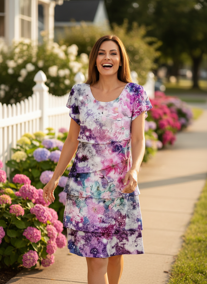 Angel | Women's Ruffle Hem Midi Dress