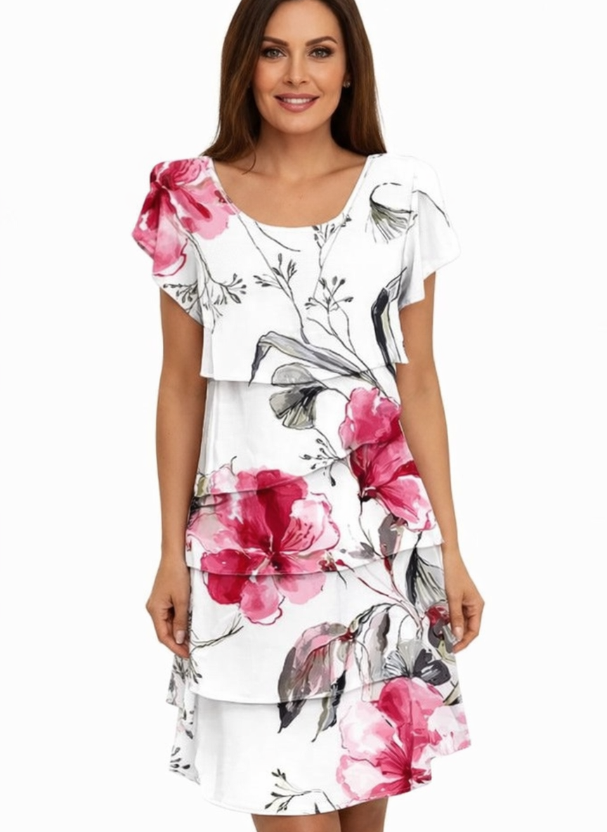Angel | Women's Ruffle Hem Midi Dress