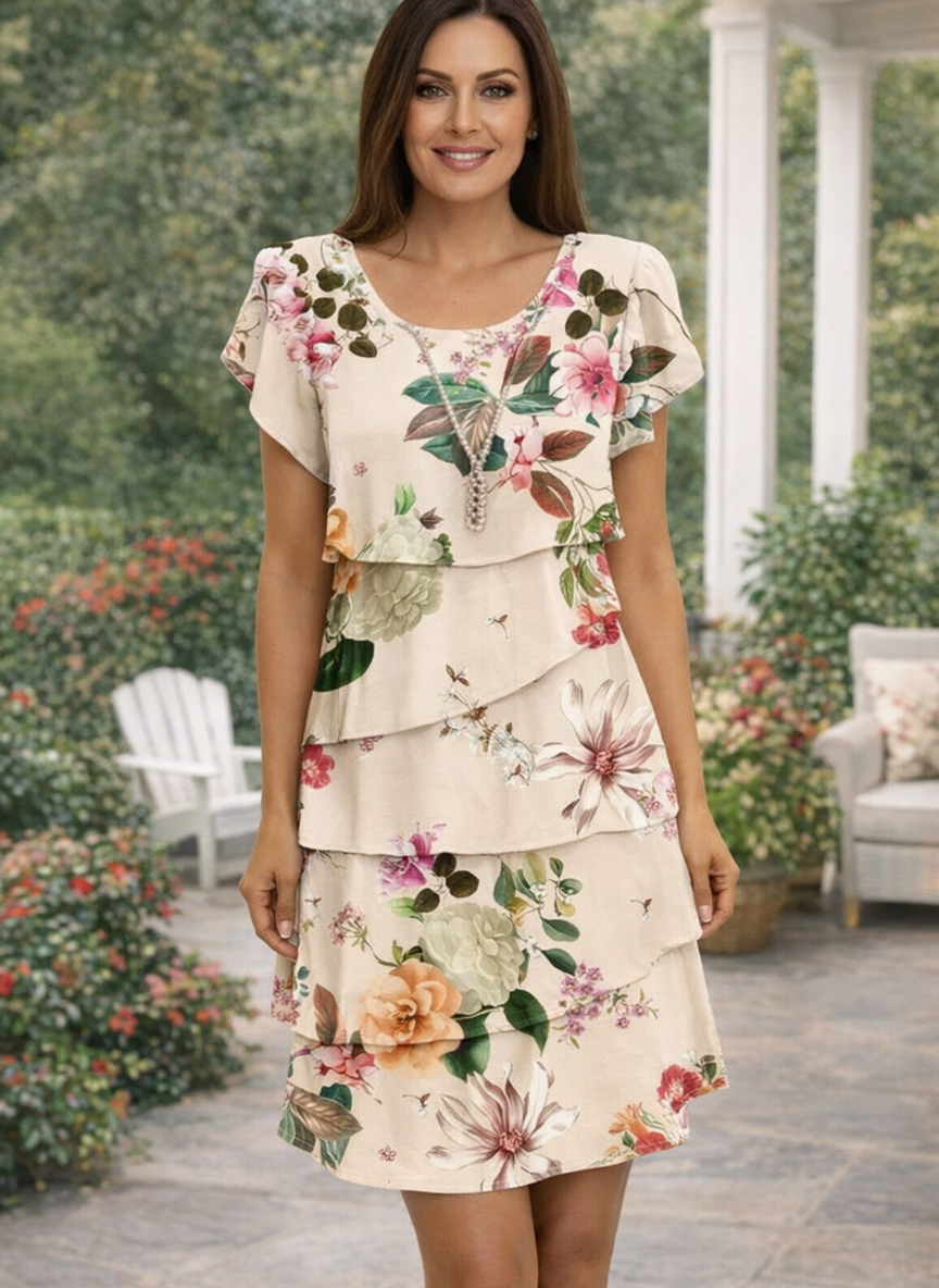 Angel | Women's Ruffle Hem Midi Dress