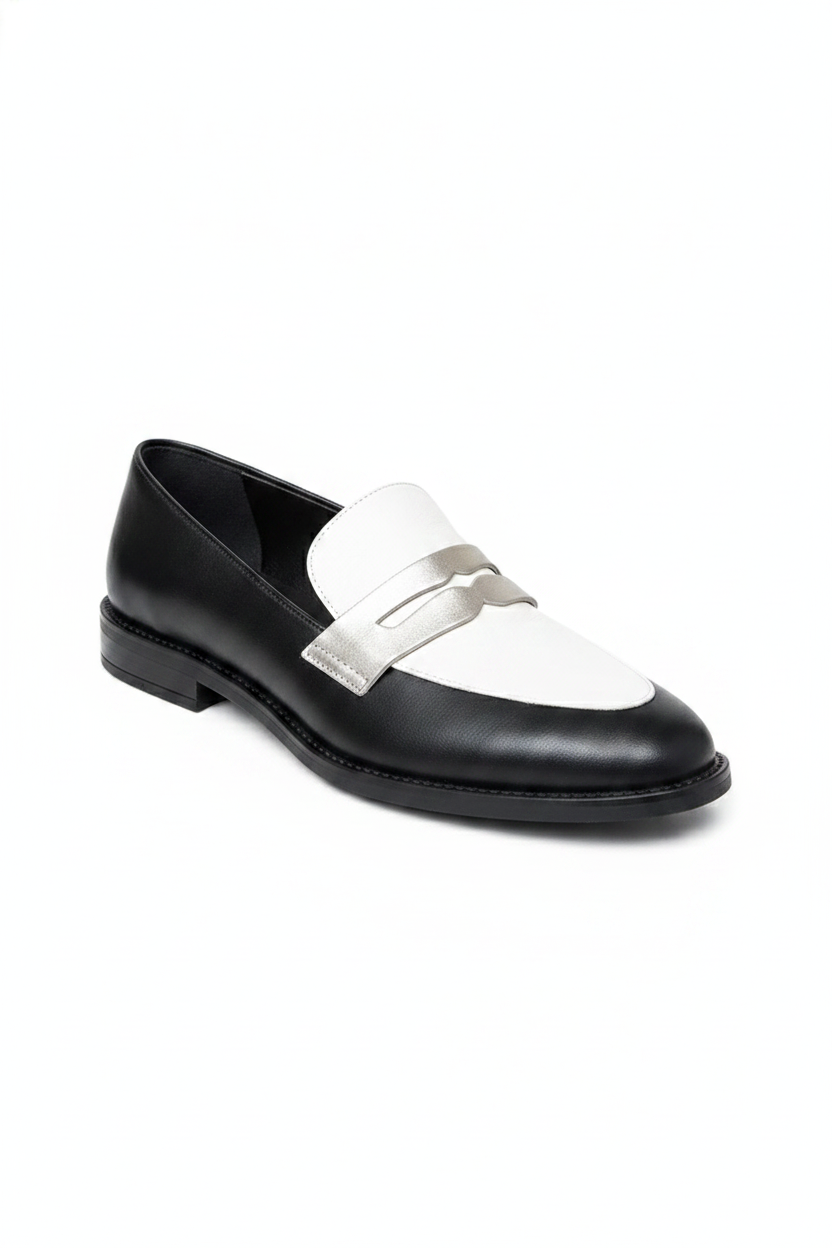 Audrey | Women's Monochrome Pointed Toe Classic Loafers