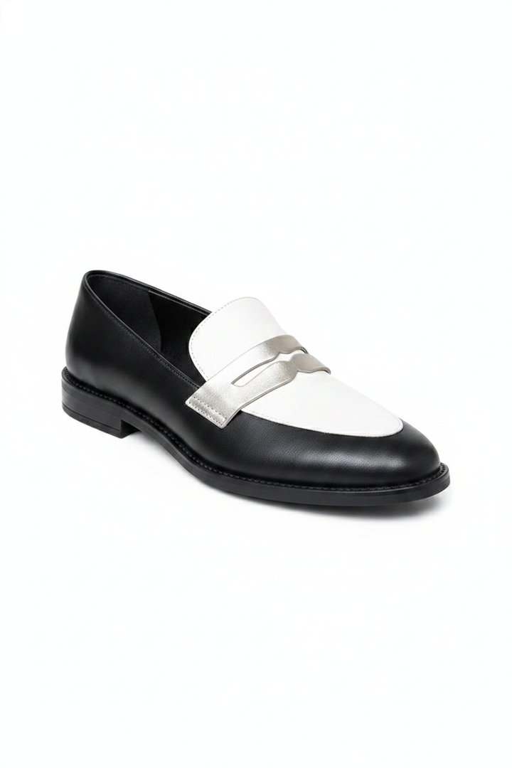 Audrey | Women's Monochrome Pointed Toe Classic Loafers