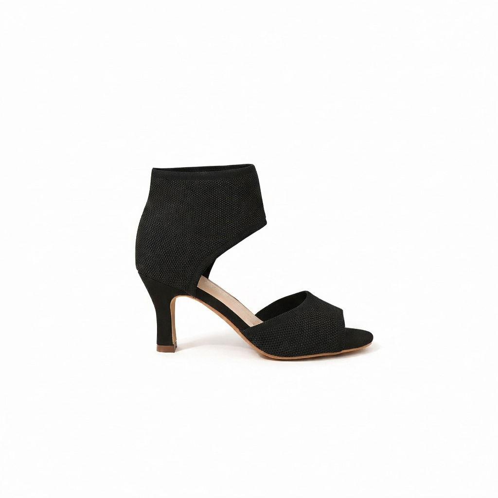 Camille | Women's Stretch Open Toe Heeled Pumps