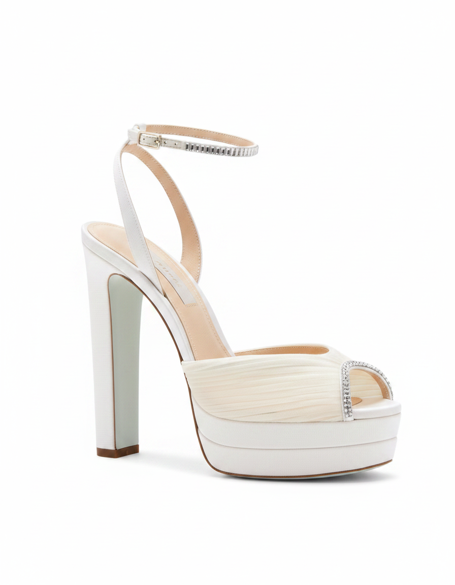 Cary | Women's Mesh Peep Toe Platform Sandals