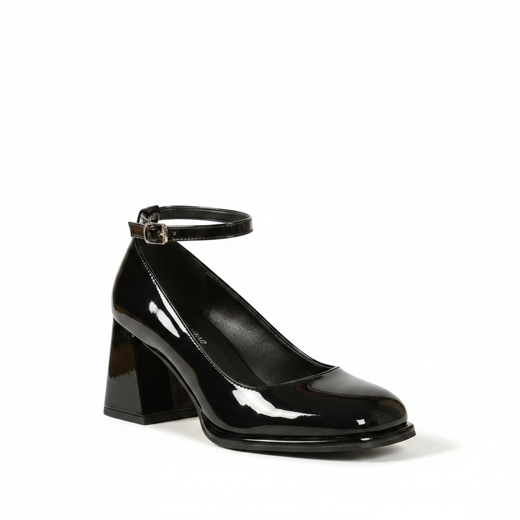 Celeste | Women's Patent Block Heel Sandals