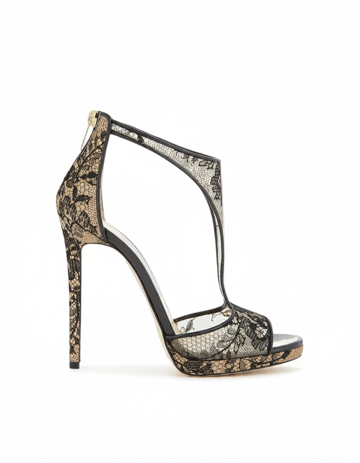 Celia | Women's Lace Strappy Heeled Sandals