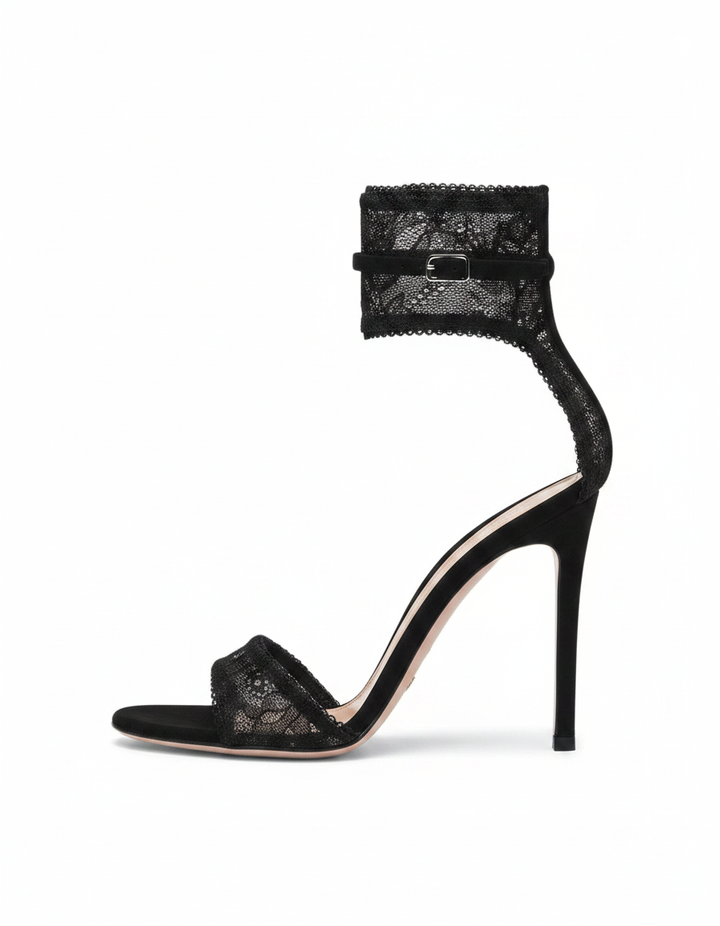 Concettina | Women's Lace Strap Heeled Sandals