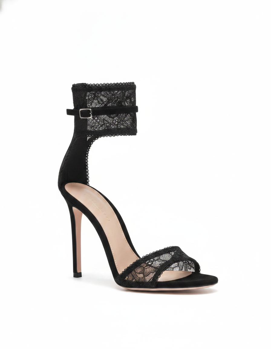 Concettina | Women's Lace Strap Heeled Sandals