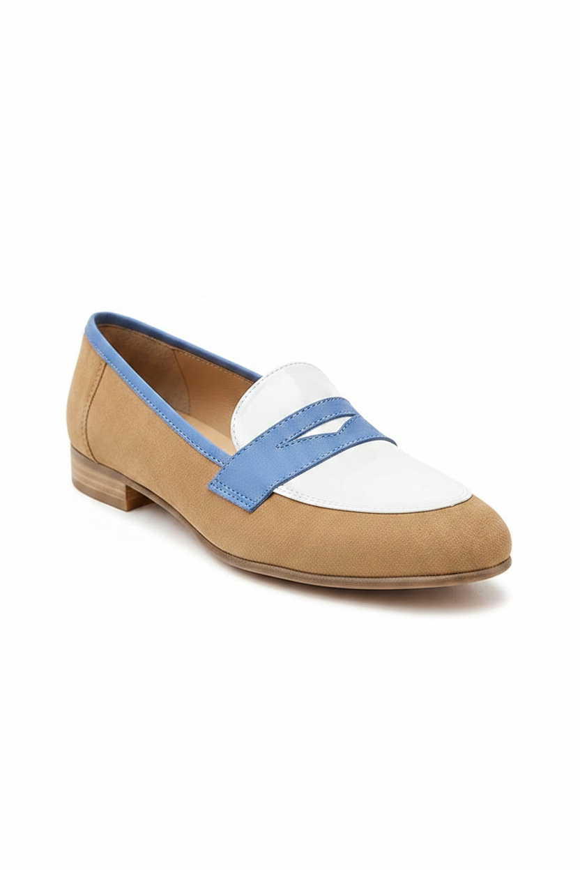 Delia | Women's Color Block Pointed Toe Loafers