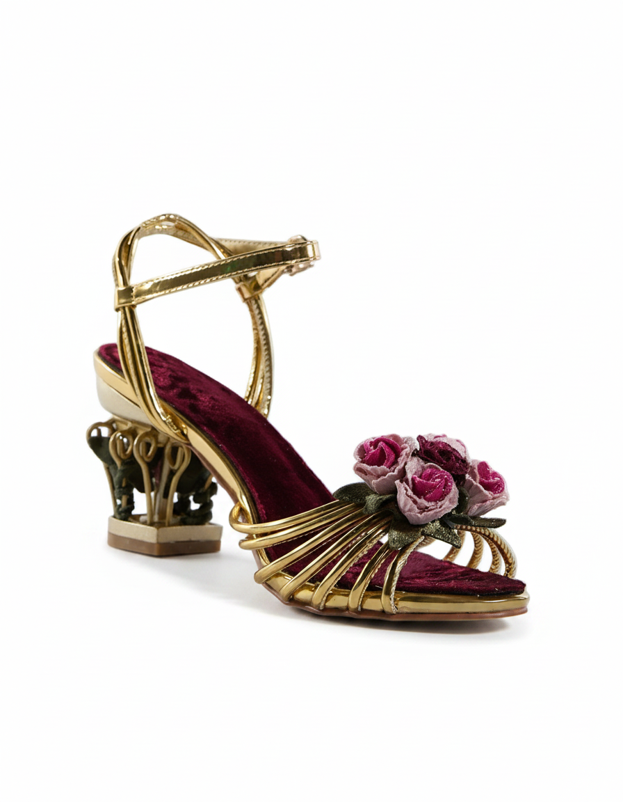 Ea | Women's Rose Cage Block Heels