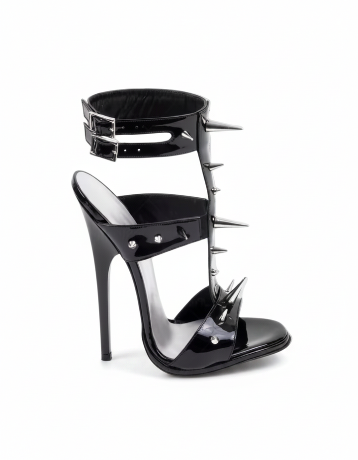 Earleen | Women's Studded Gladiator Heeled Sandals in Caramel