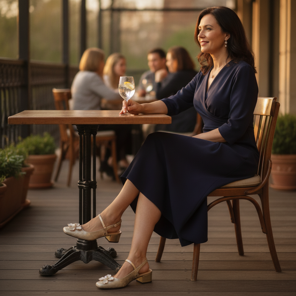 Eloise | Women's Floral Embellished Block Heel Pumps