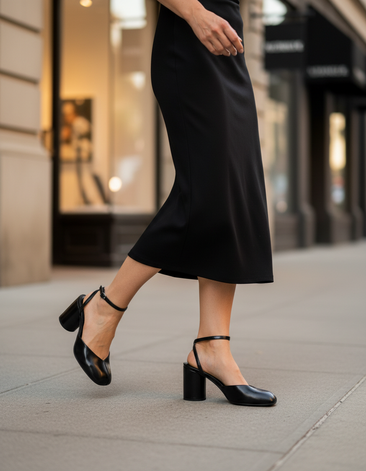 Fiore | Women's Tabi Strap Pumps in White