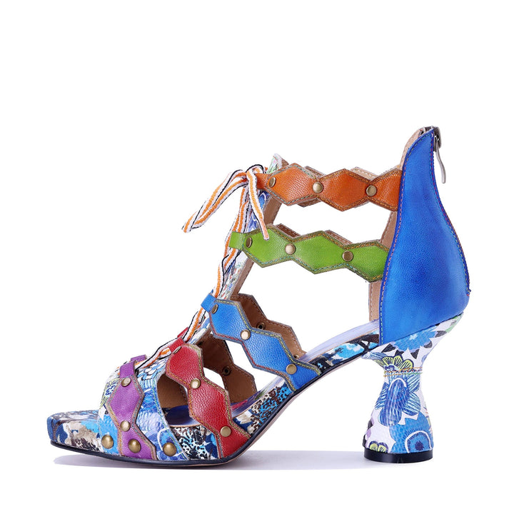 Colorful Mosaic Art Sandals