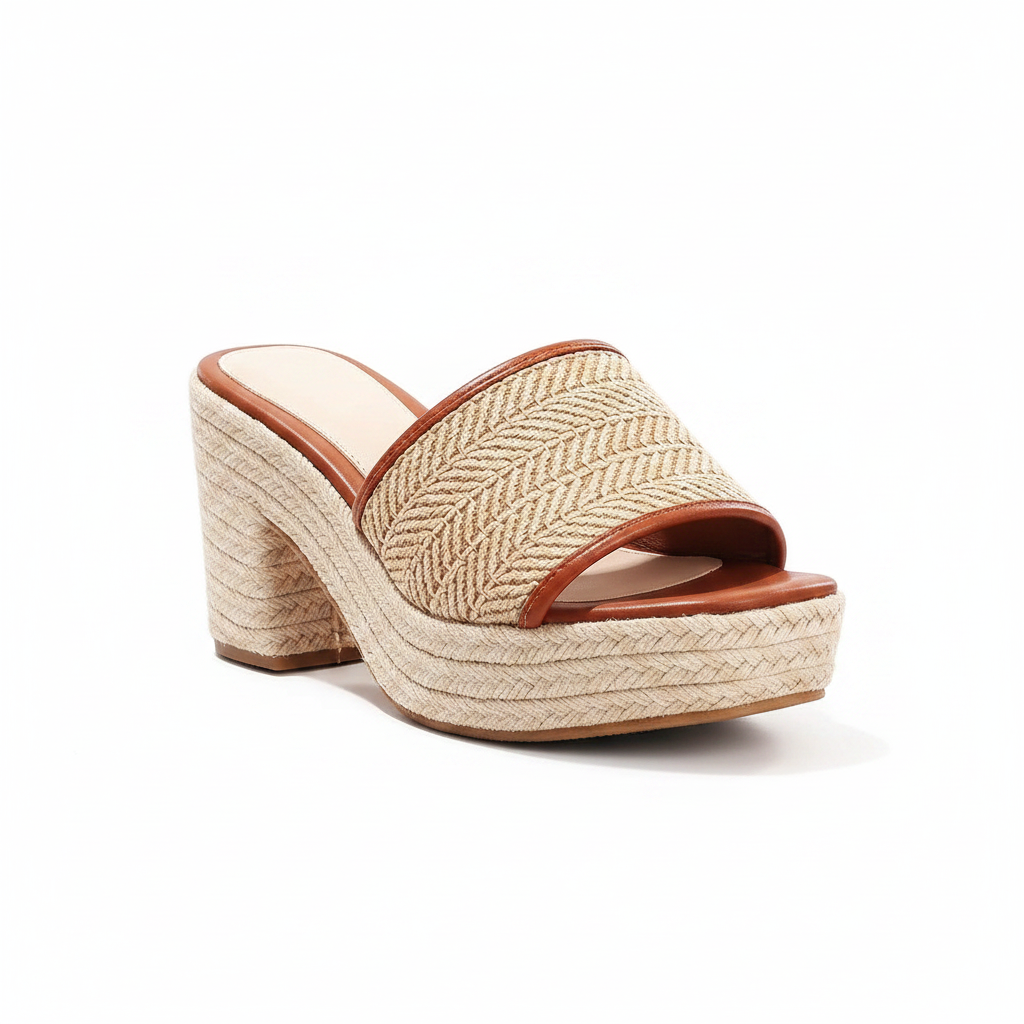 Isla | Women's Woven Strap Block Heel Sandals