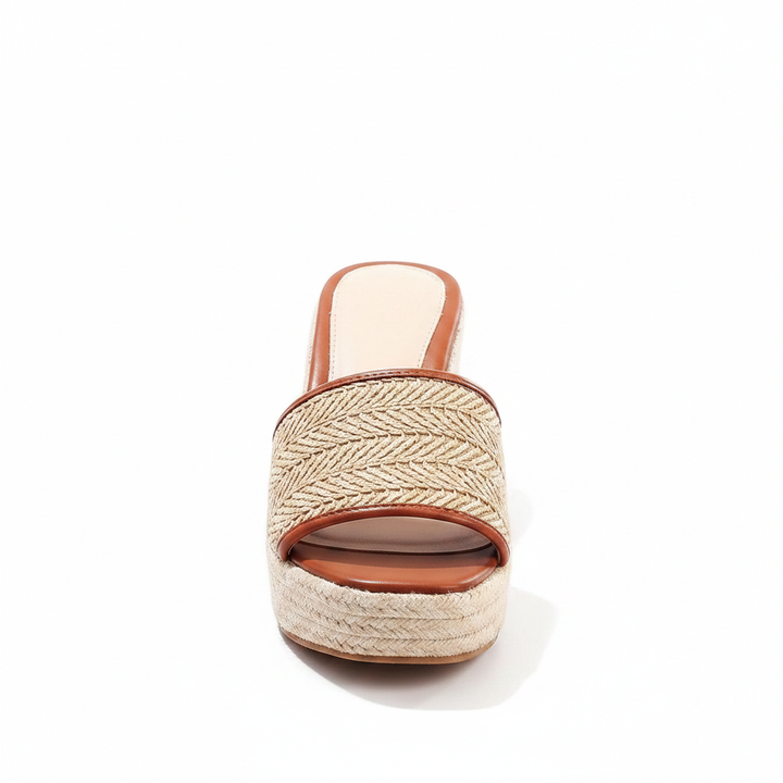 Isla | Women's Woven Strap Block Heel Sandals