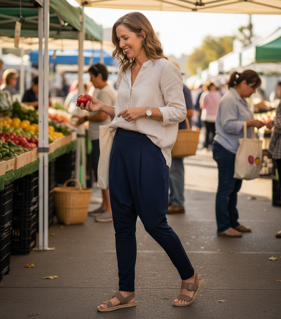 Kalie | Women's High-Waist Wide-Leg Trousers