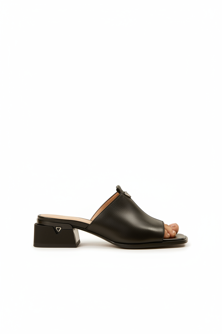 Klara | Women's Squared Toe Slingback Pumps in Black